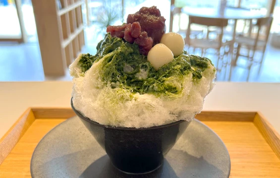 田原清香園茶舗監修 抹茶ミルクかき氷